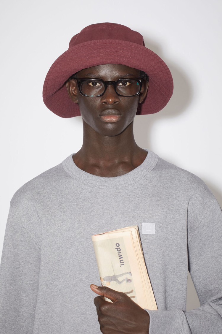 Burgundy / Red Acne Studios Bucket Hats | VLTB-72069