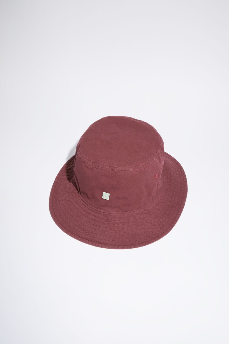 Burgundy / Red Acne Studios Bucket Hats | VLTB-72069