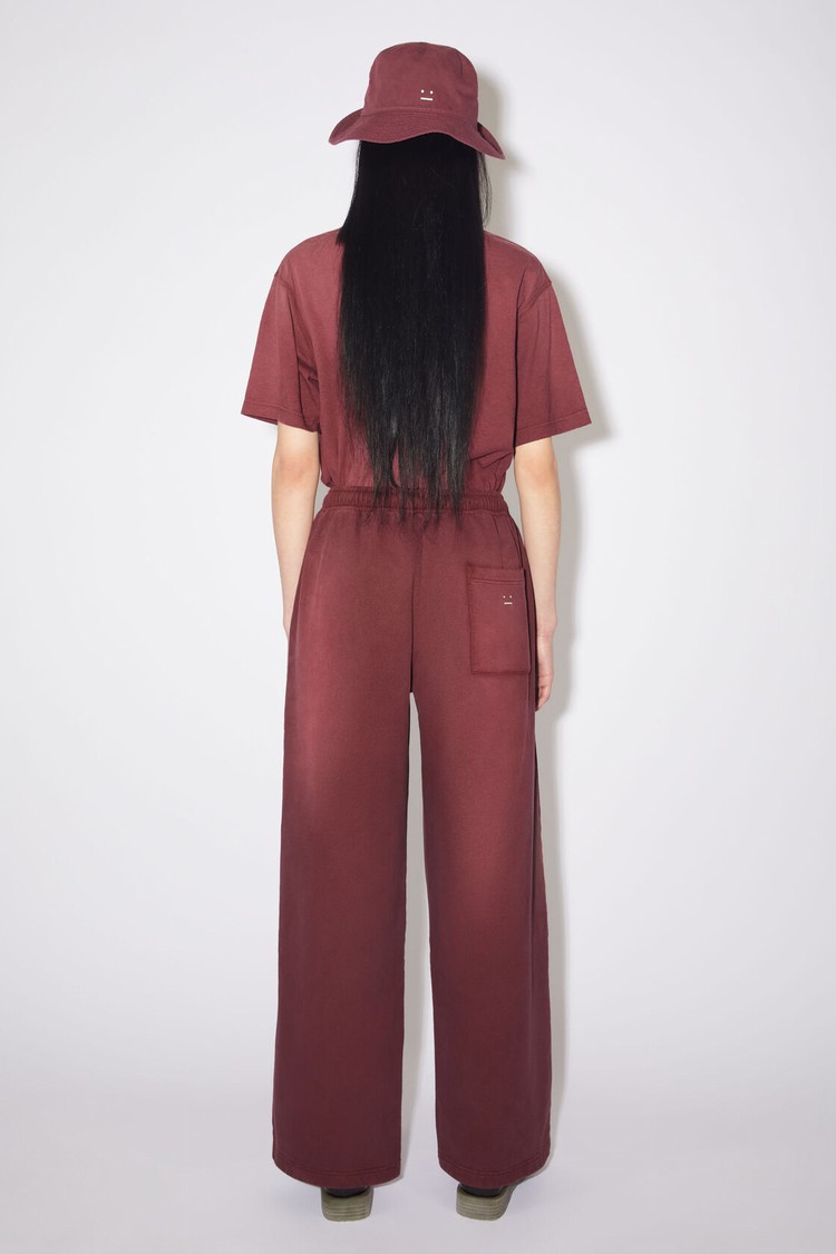 Burgundy / Red Acne Studios Fleece Women's Sweatpants | FTCK-28740