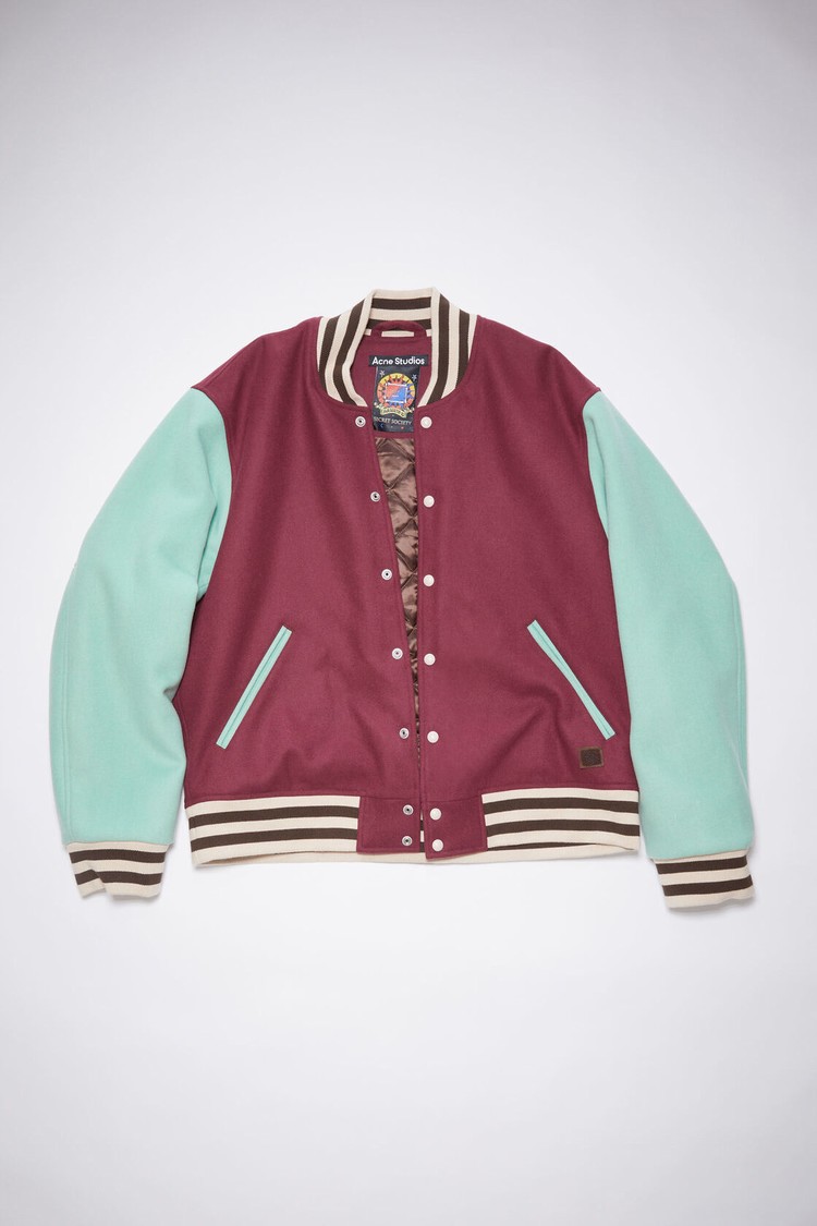 Burgundy / Red Acne Studios Wool Blend Men's Jackets | HWOG-39601