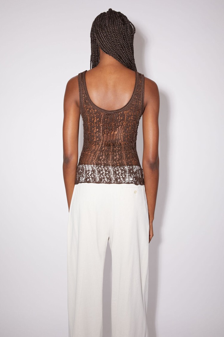 Chocolate / Brown Acne Studios Knitted Tank Top Women's Knitwear | ODCH-24839