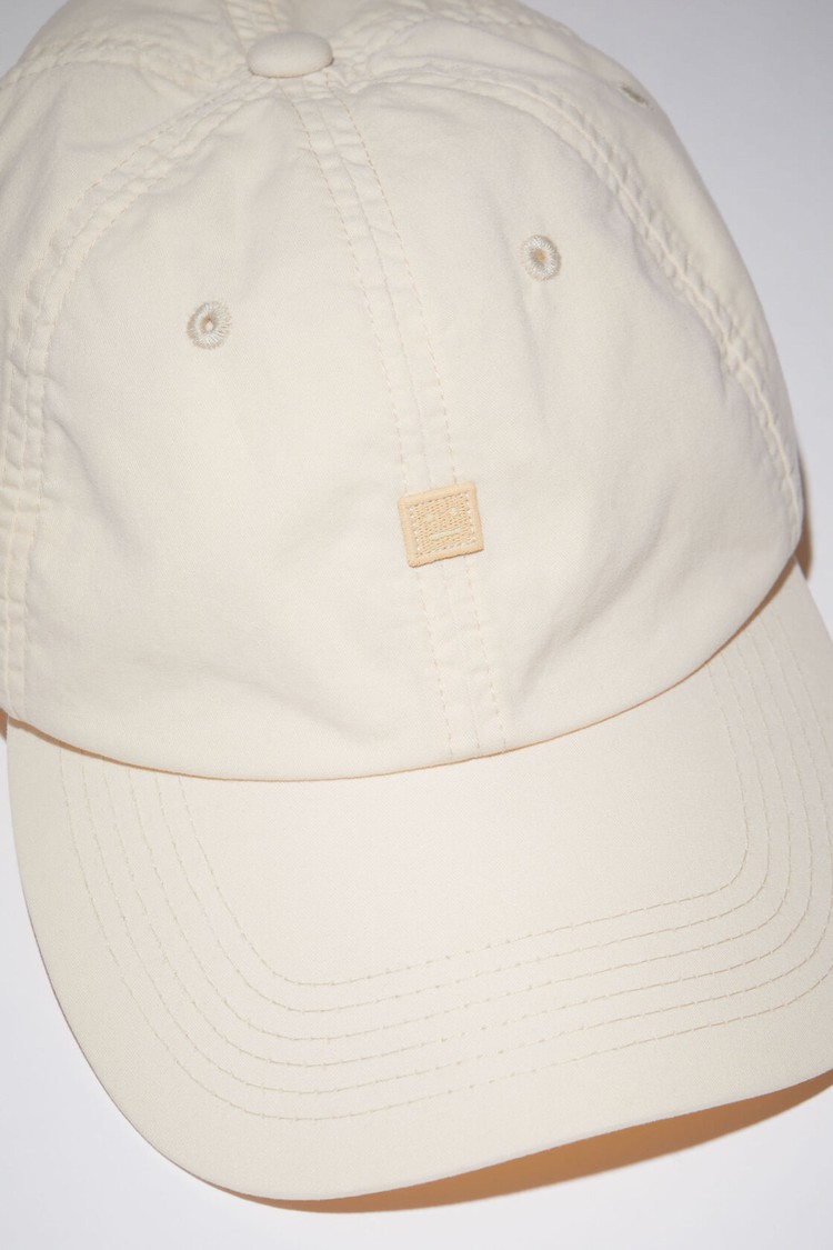 Cream / Beige Acne Studios Face Patch Baseball Caps | HTJZ-34805