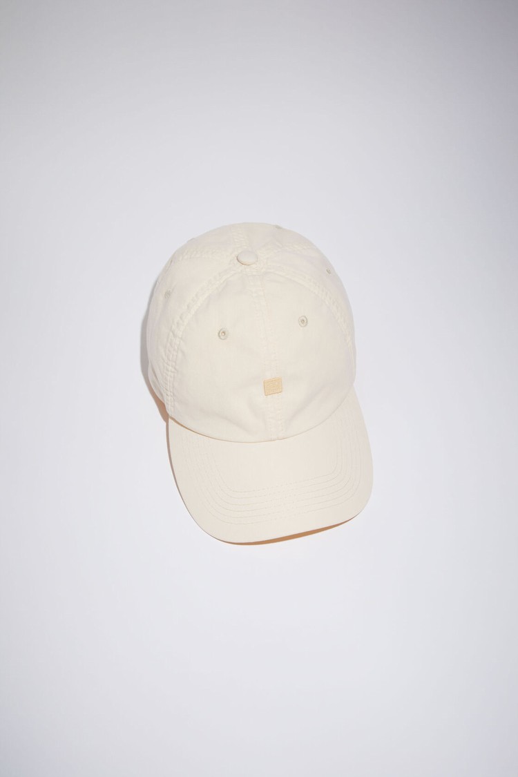 Cream / Beige Acne Studios Face Patch Baseball Caps | HTJZ-34805