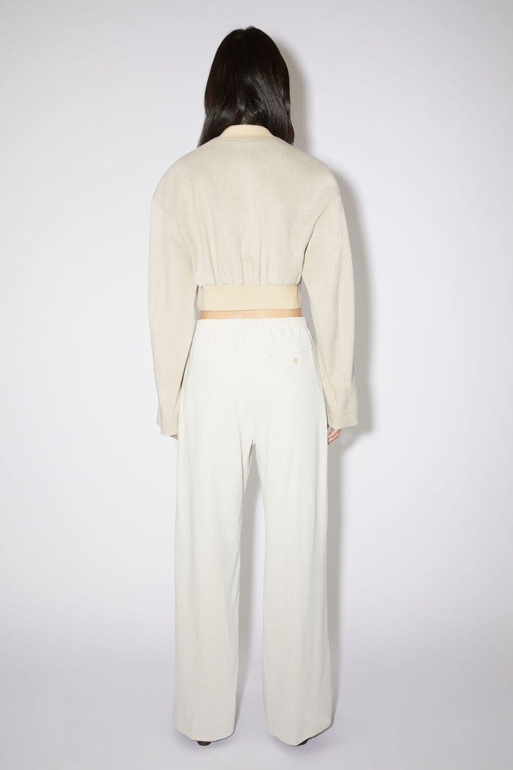 Cream / White Acne Studios Tailored Women's Jackets | VDRO-82507