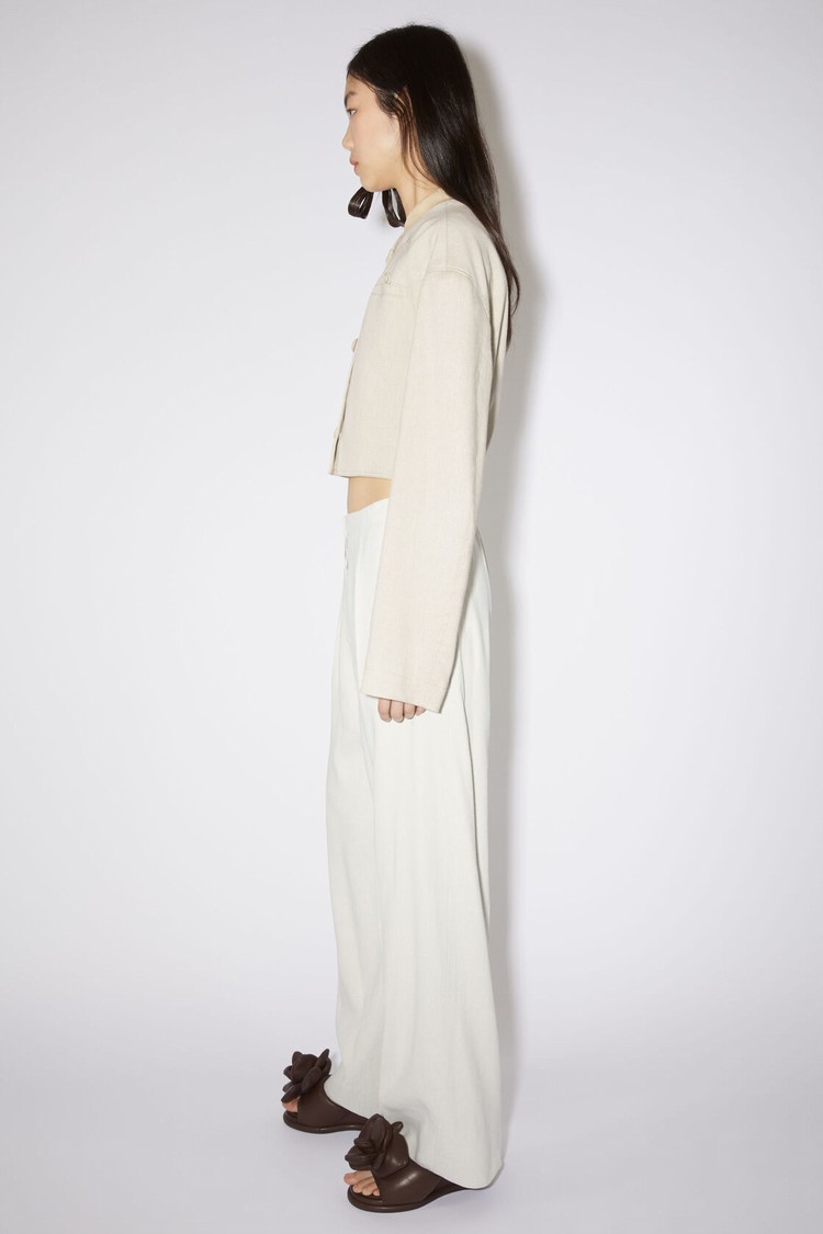 Cream / White Acne Studios Tailored Women's Jackets | VDRO-82507