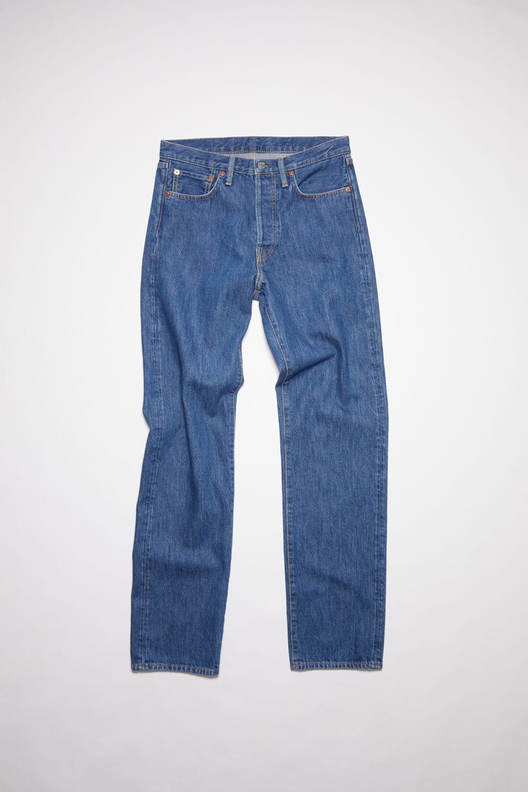 Dark Blue Acne Studios Regular Fit -1996 Men's Jeans | BRVM-14327