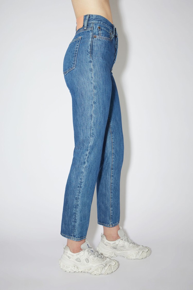 Dark Blue Acne Studios Regular Fit - Mece Women's Jeans | RBHX-36197