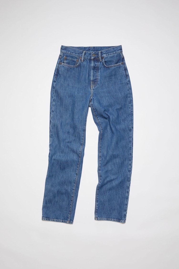 Dark Blue Acne Studios Regular Fit - Mece Women's Jeans | RBHX-36197