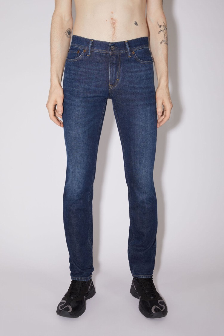 Dark Blue Acne Studios Skinny Fit - North Men\'s Jeans | PXSN-62037