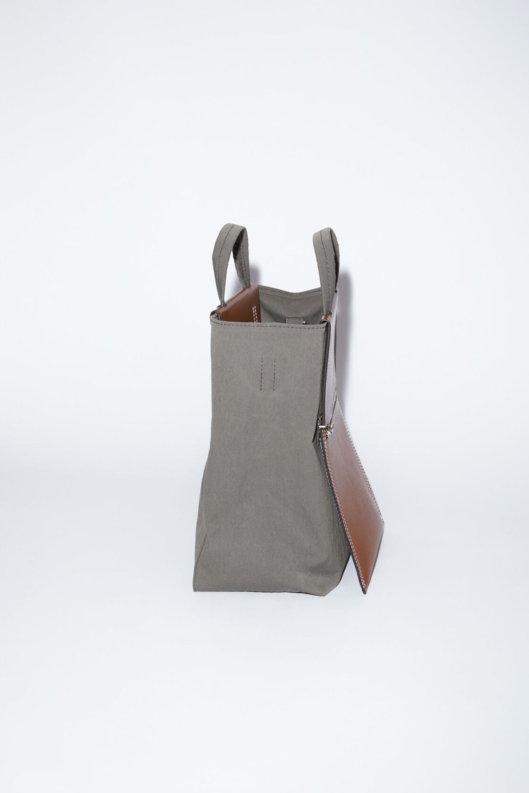 Dark Brown / Dark Brown Acne Studios Papery Nylon Tote Bag | HYCD-76128