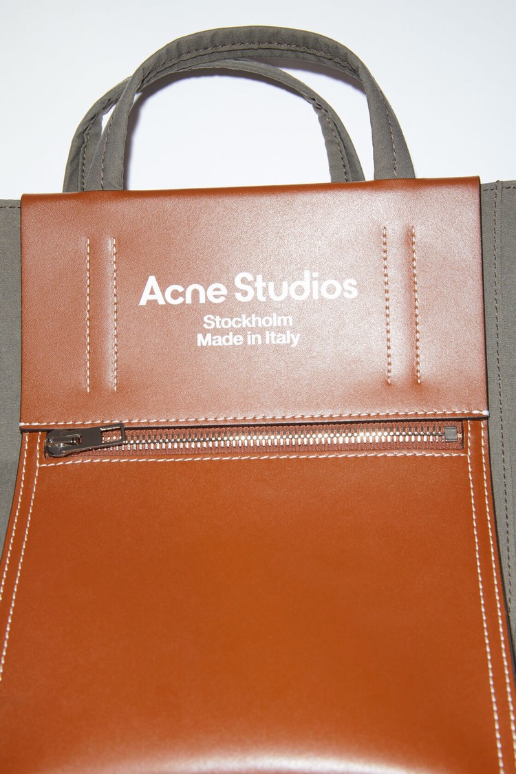 Dark Brown / Dark Brown Acne Studios Papery Nylon Tote Bag | HYCD-76128