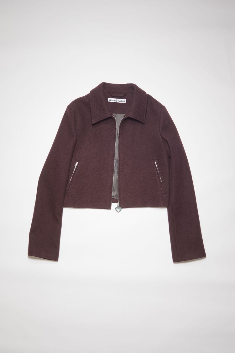 Dark Burgundy Acne Studios Wool Women's Jackets | GSPM-89246