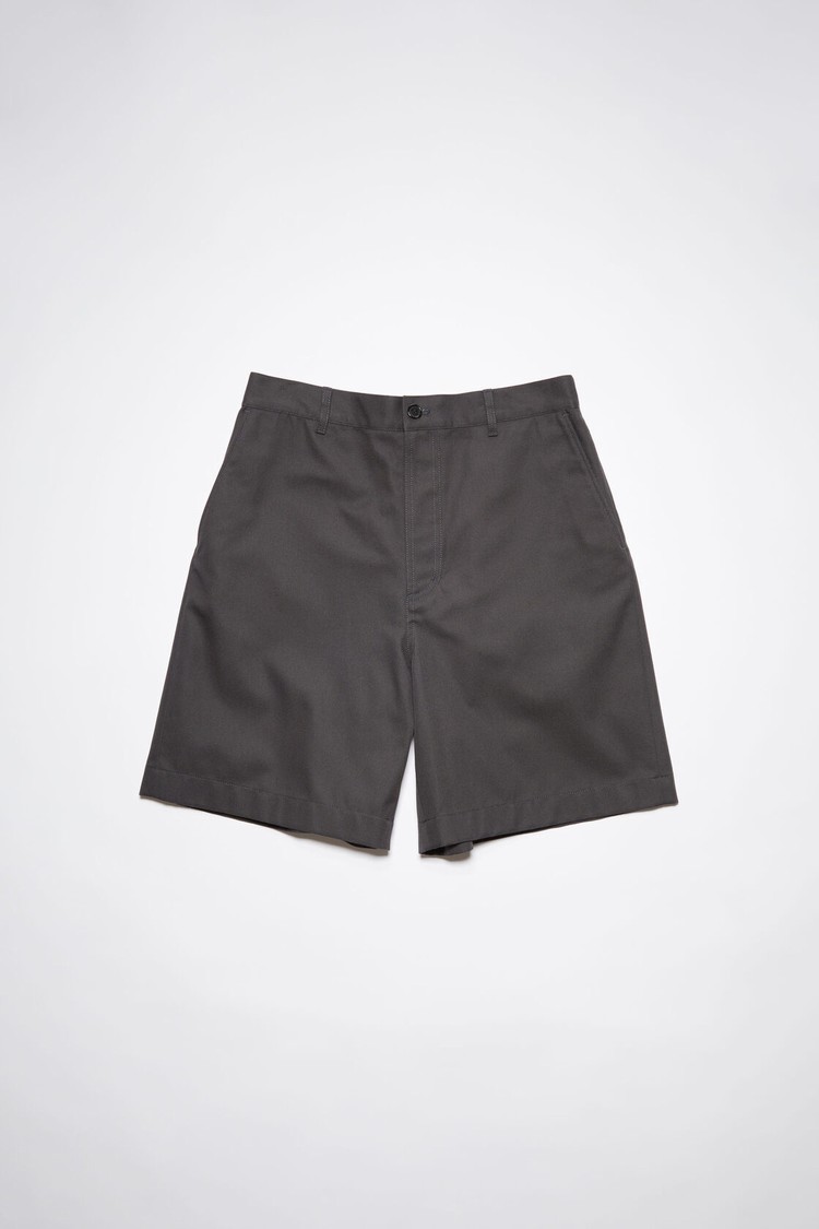 Dark Grey Acne Studios Casual Men's Shorts | GWTX-64382