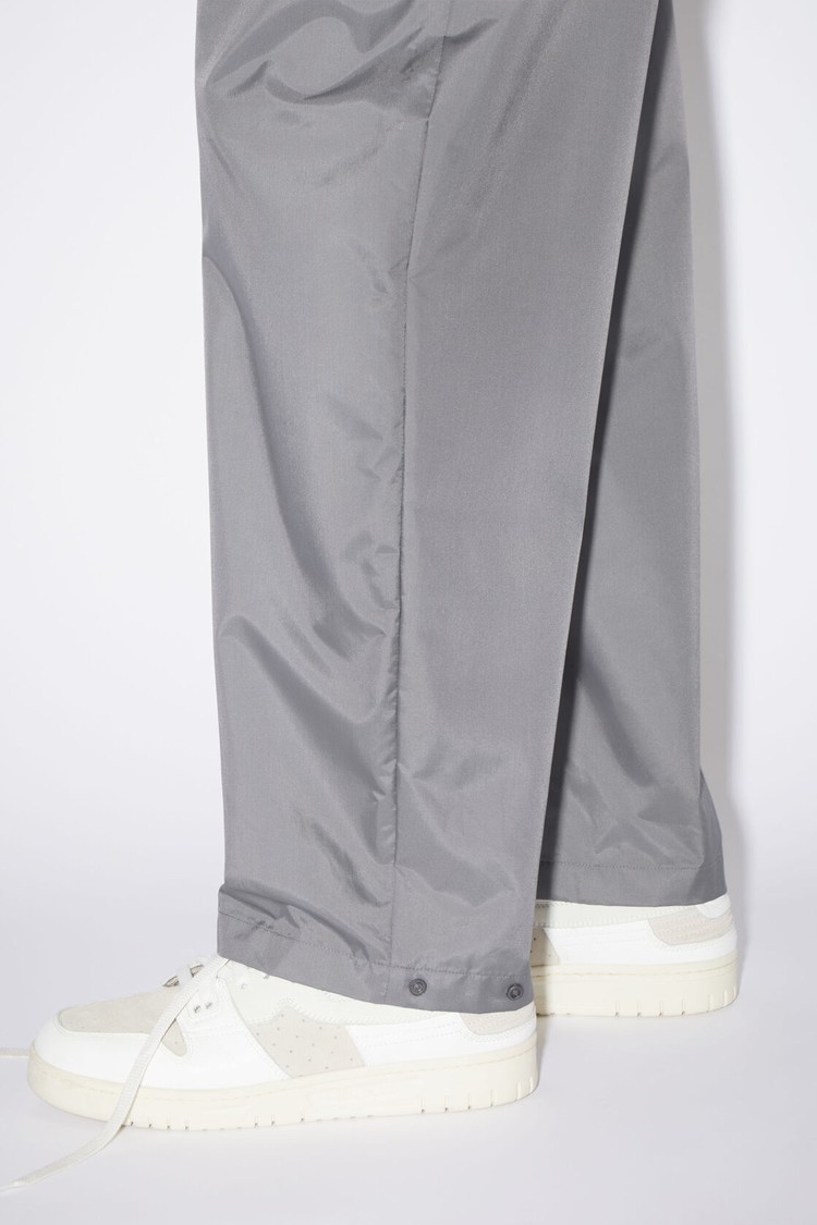 Dark Grey Acne Studios Face Logo Patch Men's Sweatpants | METF-02847