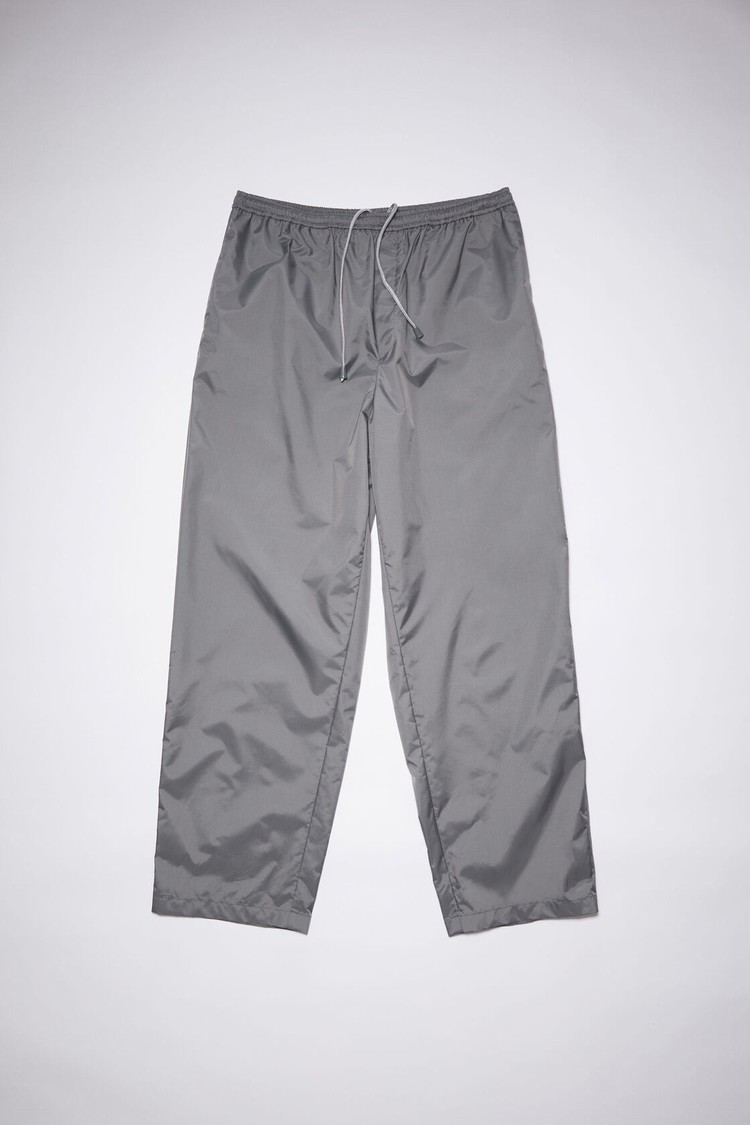 Dark Grey Acne Studios Face Logo Patch Men's Sweatpants | METF-02847