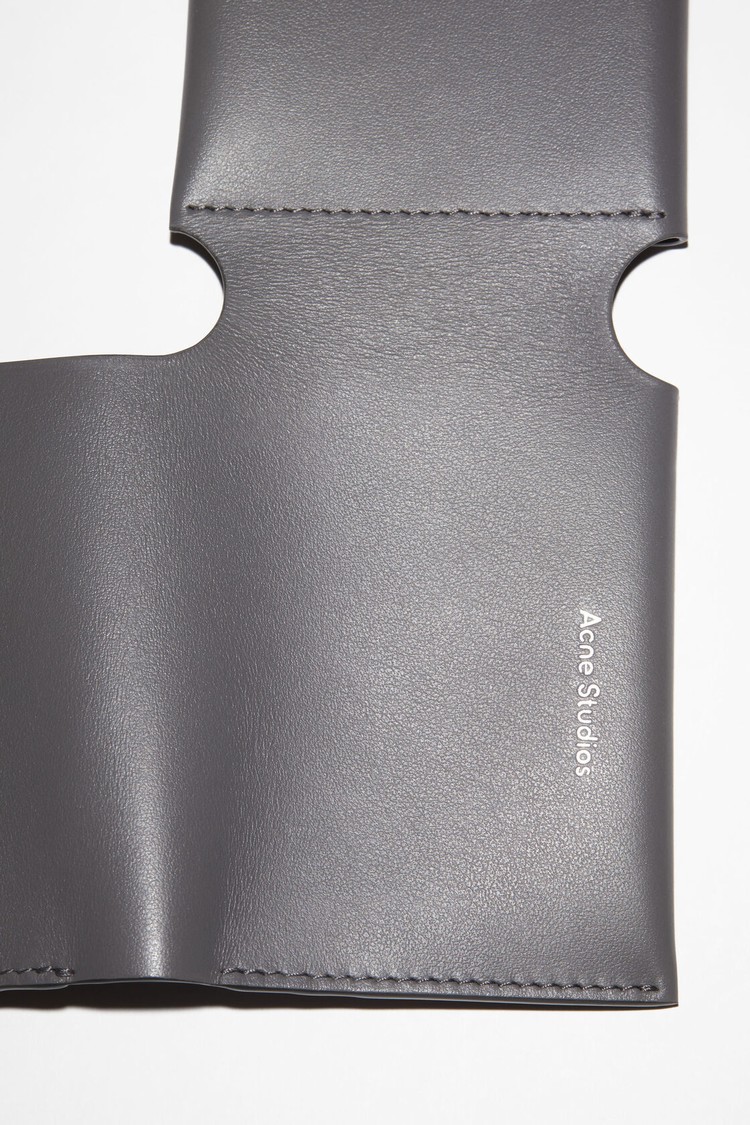 Dark Grey Acne Studios Folded Card Holder Card Case | AEPD-31678