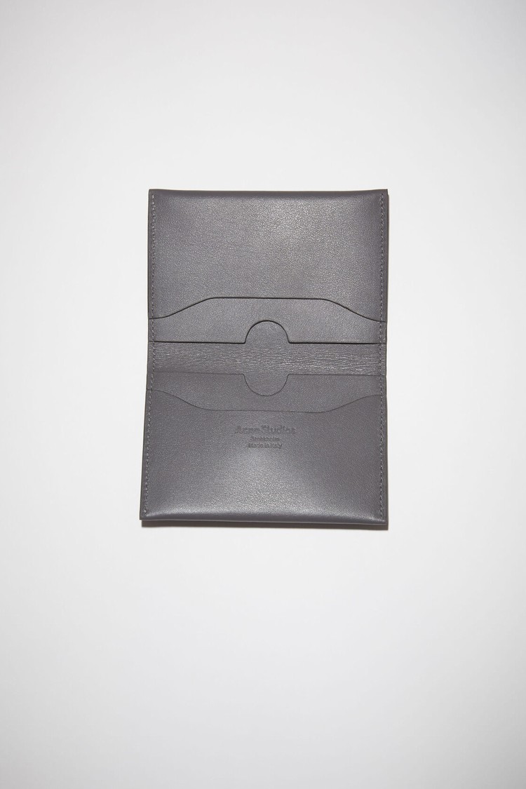 Dark Grey Acne Studios Folded Card Holder Card Case | LXKZ-01534