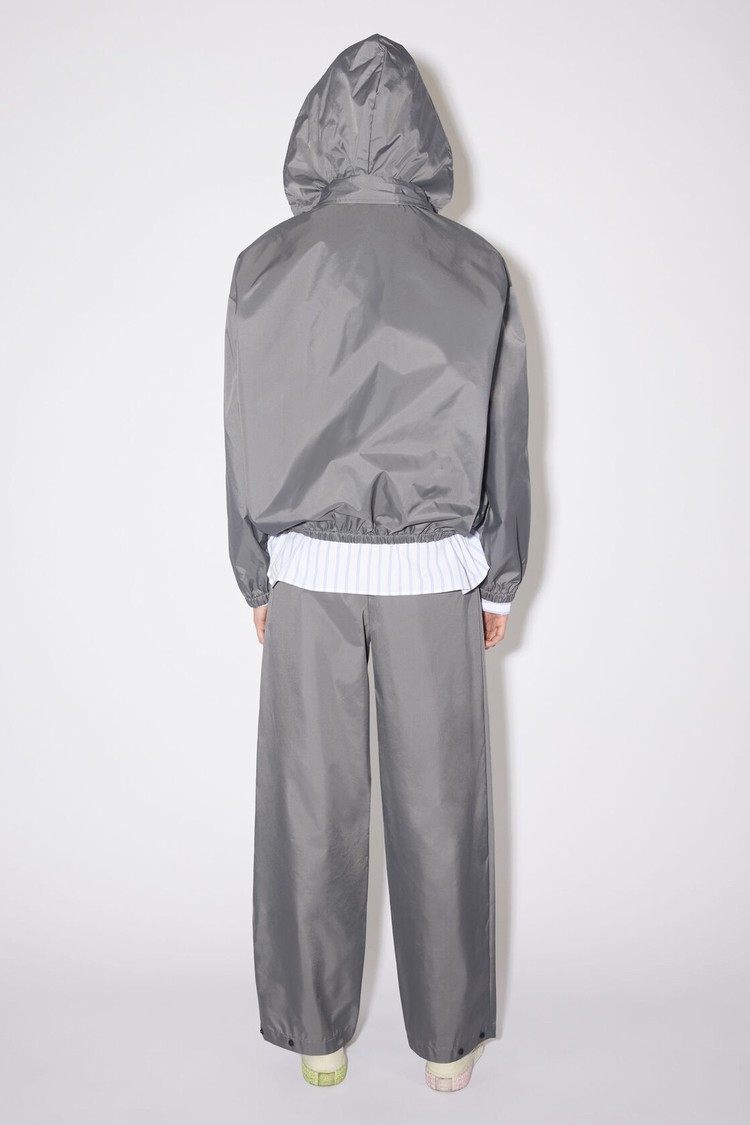 Dark Grey Acne Studios Hooded Women's Jackets | UKSM-93427