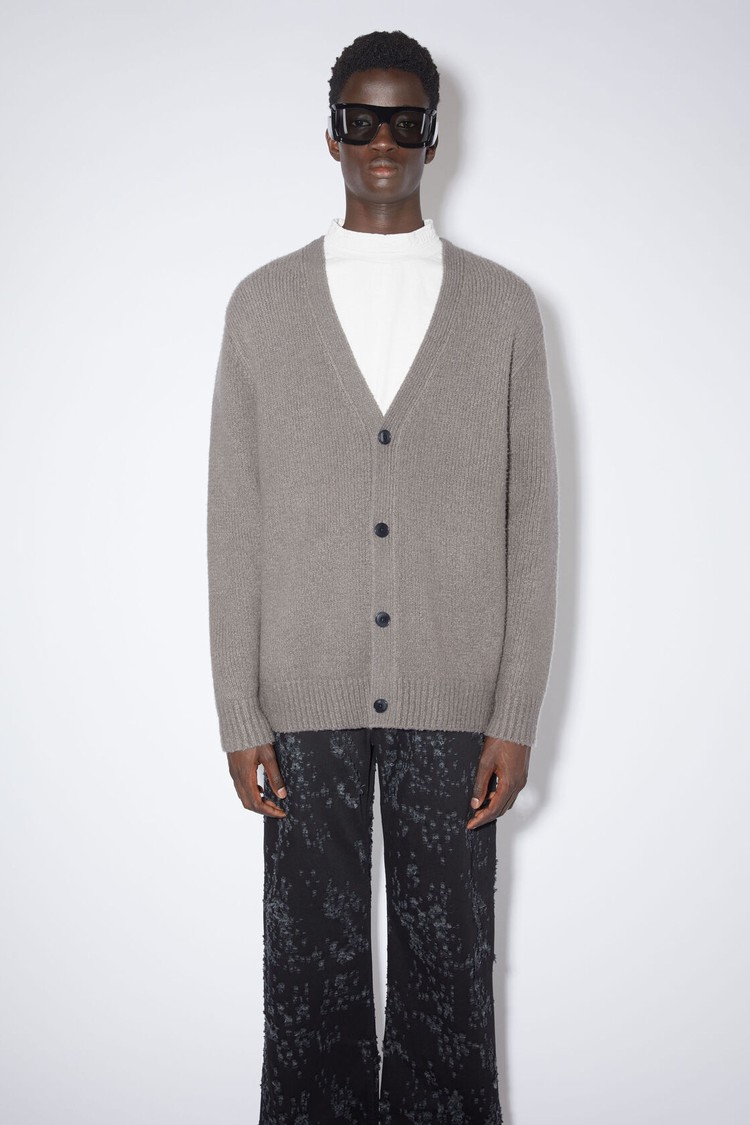 Dark Grey Acne Studios Wool Blend Men\'s Cardigan | GUOY-17309