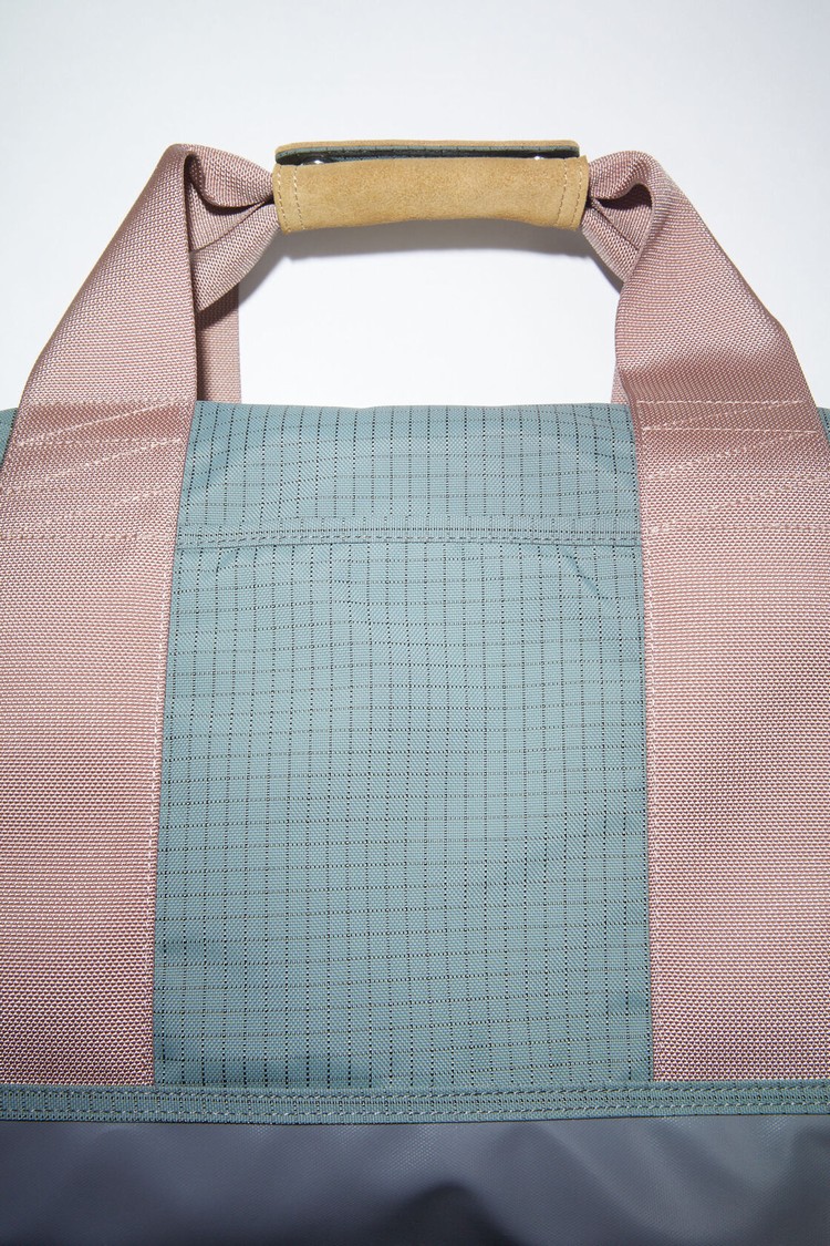 Dark Grey / Pink Acne Studios Nylon Gym Bags | UXRK-54182