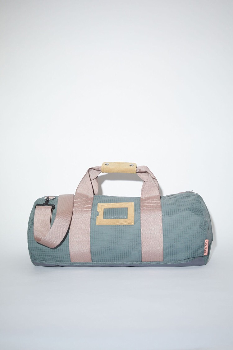 Dark Grey / Pink Acne Studios Nylon Gym Bags | UXRK-54182