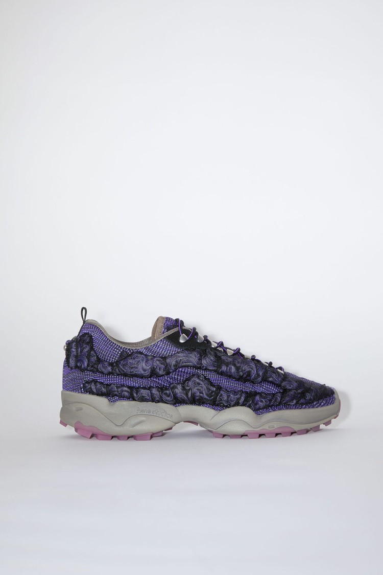 Dark Purple / Black Acne Studios Bubba Men\'s Sneakers | NPQX-15093