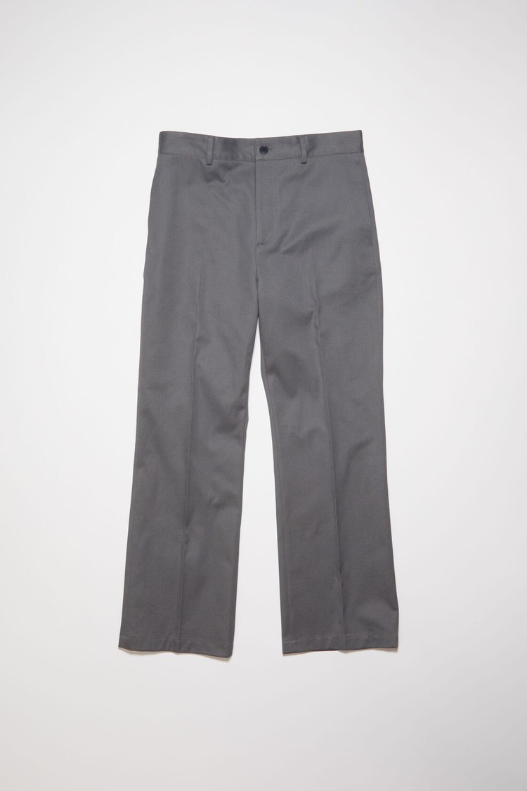 Deep Grey Acne Studios Twill Men's Trousers | LUQR-74310