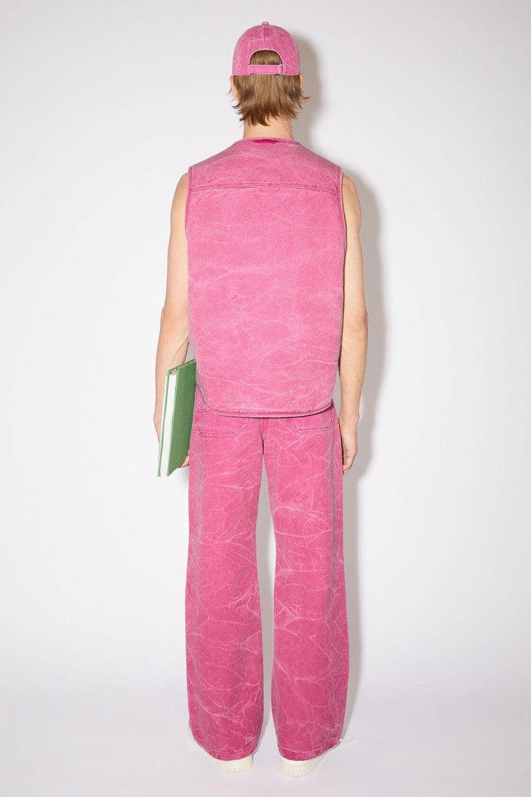 Fuchsia / Pink Acne Studios Cotton Canvas Men's Vest | AZUP-51689