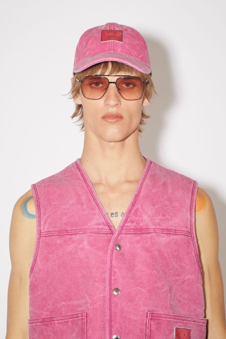 Fuchsia / Pink Acne Studios Cotton Canvas Men's Vest | AZUP-51689