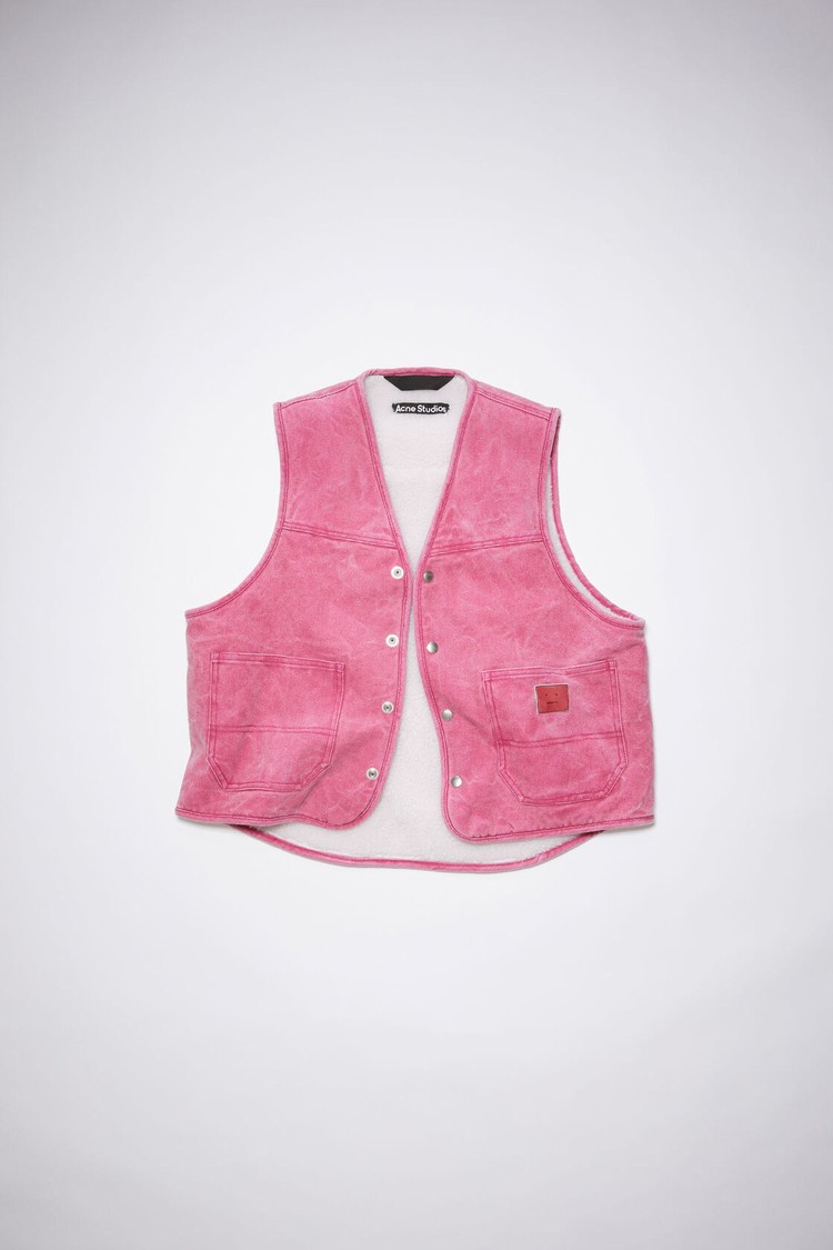 Fuchsia / Pink Acne Studios Cotton Canvas Men's Vest | AZUP-51689