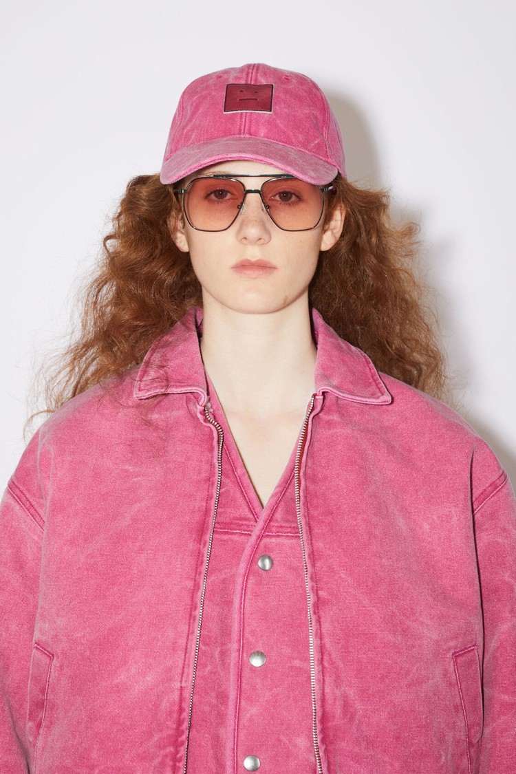 Fuchsia / Pink Acne Studios Cotton Canvas Bomber Women's Jackets | CBFR-12084