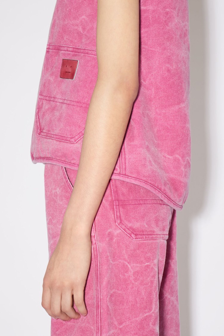 Fuchsia / Pink Acne Studios Cotton Canvas Women's Vest | SWED-42790