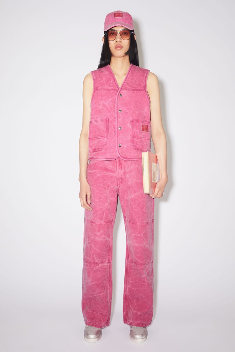 Fuchsia / Pink Acne Studios Cotton Canvas Women\'s Vest | SWED-42790