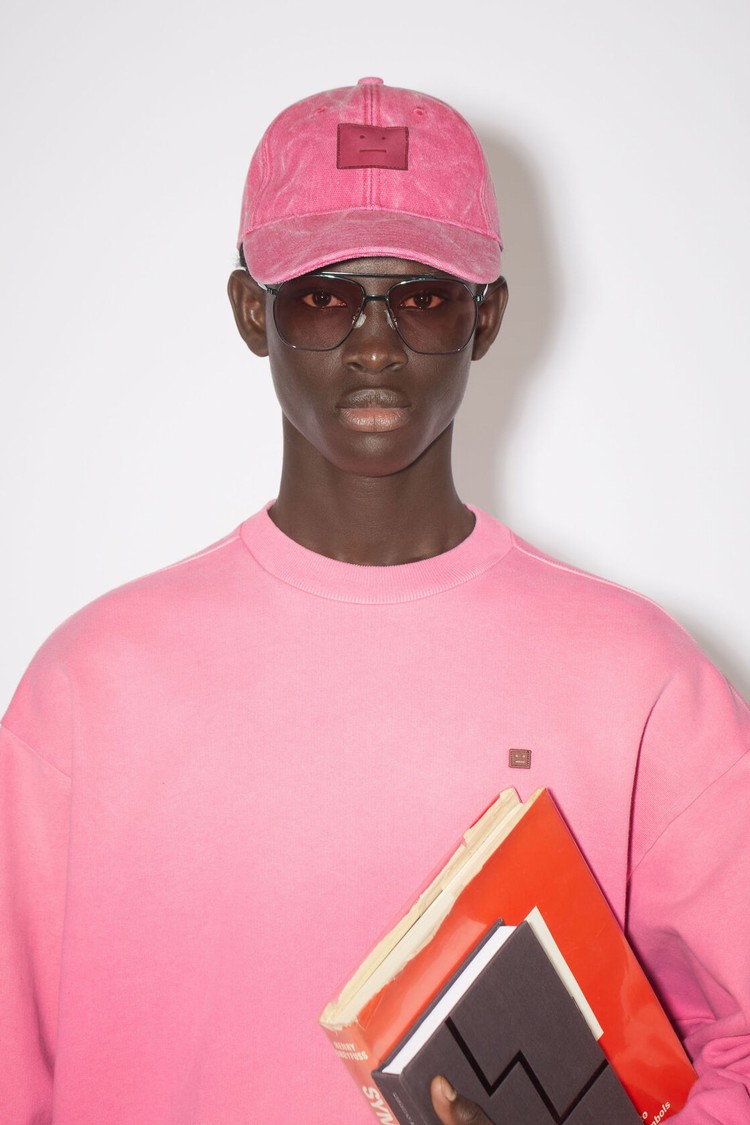 Fuchsia / Pink Acne Studios Leather Baseball Caps | VIXK-13574