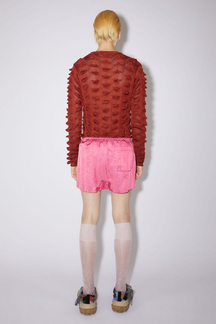 Fuchsia / Pink Acne Studios Satin Men's Shorts | REQT-19723