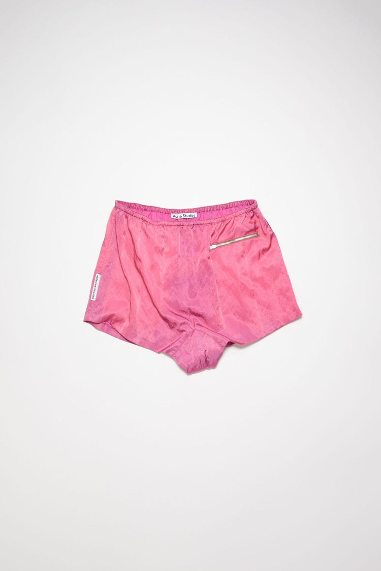 Fuchsia / Pink Acne Studios Satin Men's Shorts | REQT-19723