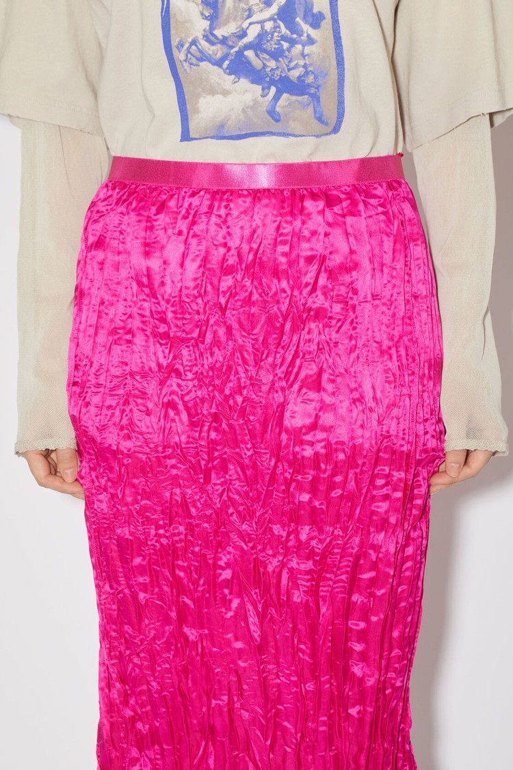 Fuchsia / Pink Acne Studios Satin Women's Skirts | ANMV-02398