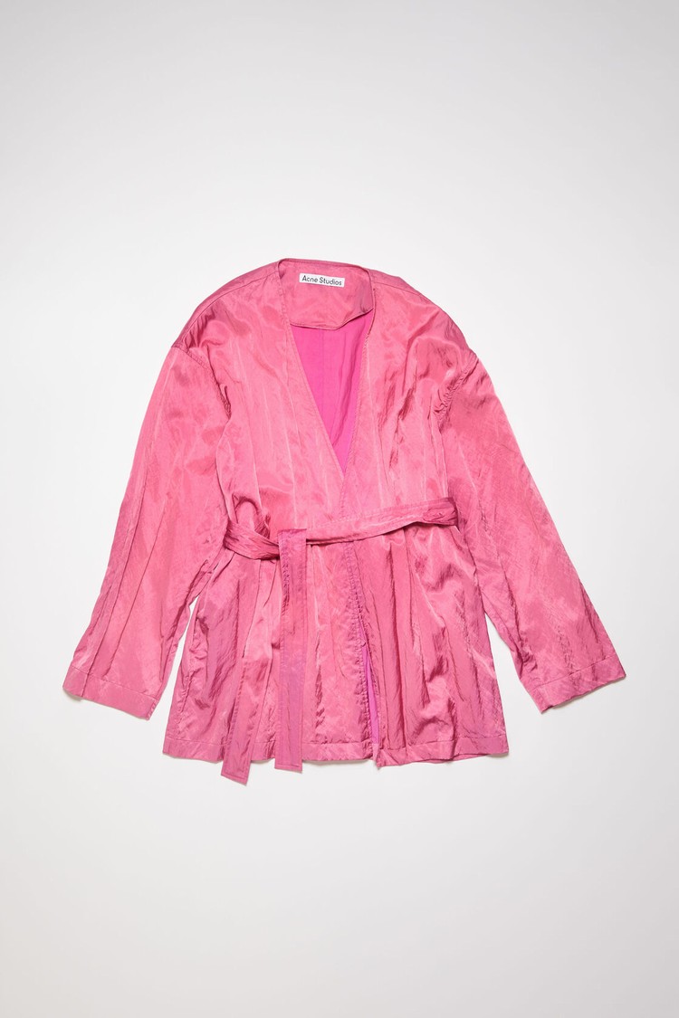 Fuchsia / Pink Acne Studios Satined Men's Jackets | UWIK-71986