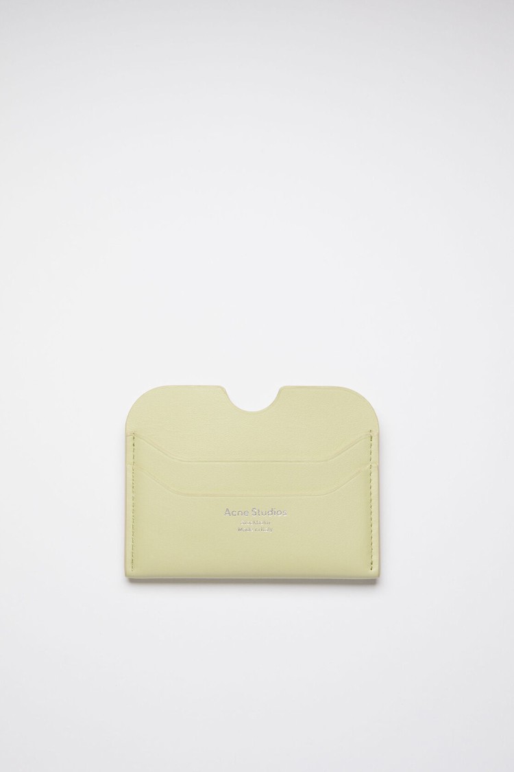 Green Acne Studios Card Holder Card Case | DYMP-43280