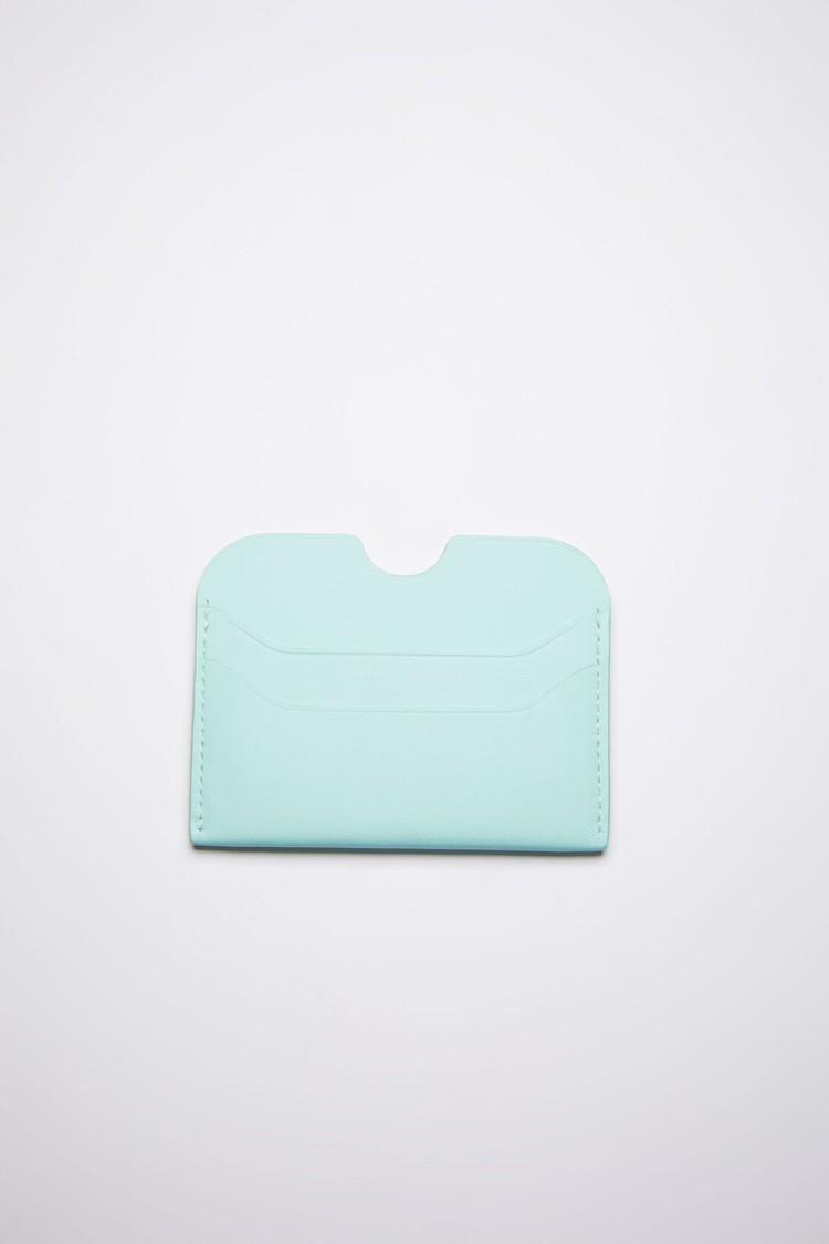 Green Acne Studios Card Holder Card Case | QSAG-98623