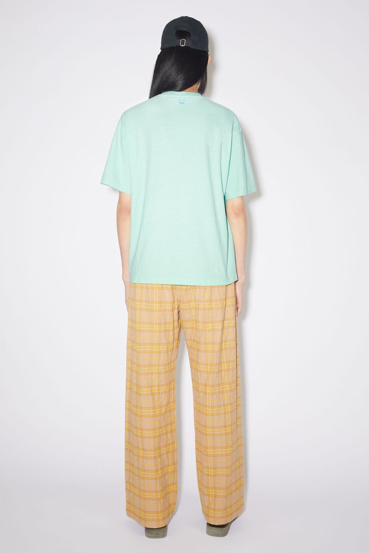 Green Acne Studios Crew Neck Women's T Shirts | ATED-25903