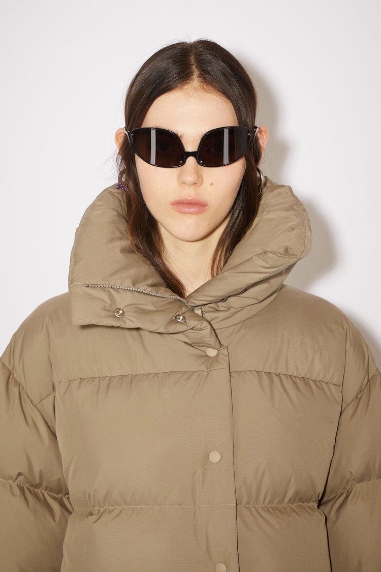 Green Acne Studios Down Puffer Women's Jackets | YZTU-65781