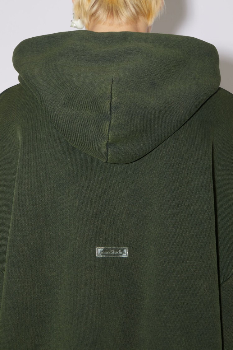 Green Acne Studios Hooded Men's Hoodie | PCKJ-37916