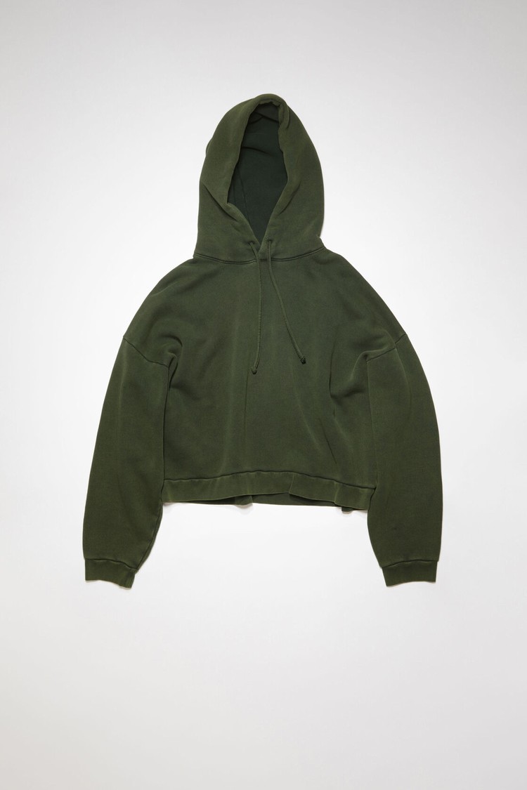 Green Acne Studios Hooded Men's Hoodie | PCKJ-37916