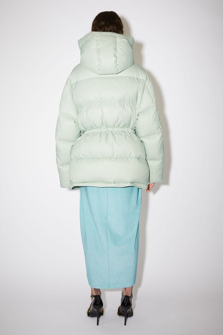 Green Acne Studios Hooded Puffer Women's Jackets | CBHP-02587