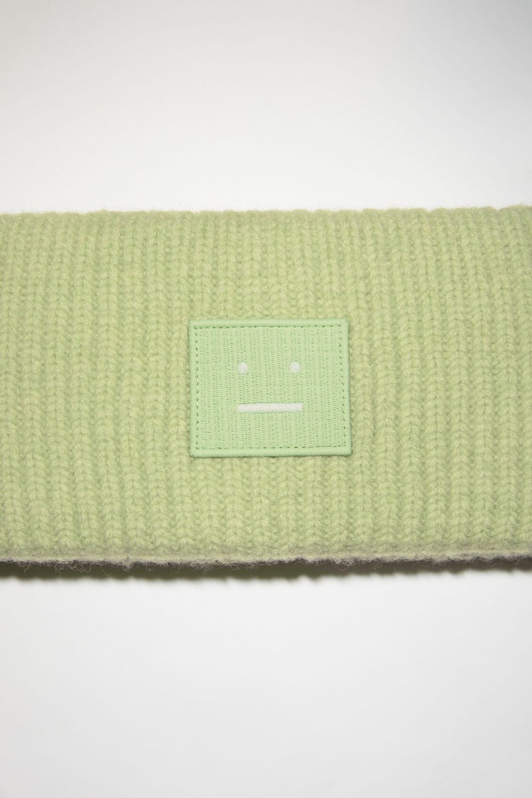 Green Acne Studios Ribbed Knit Headband Beanie | VQTS-50283