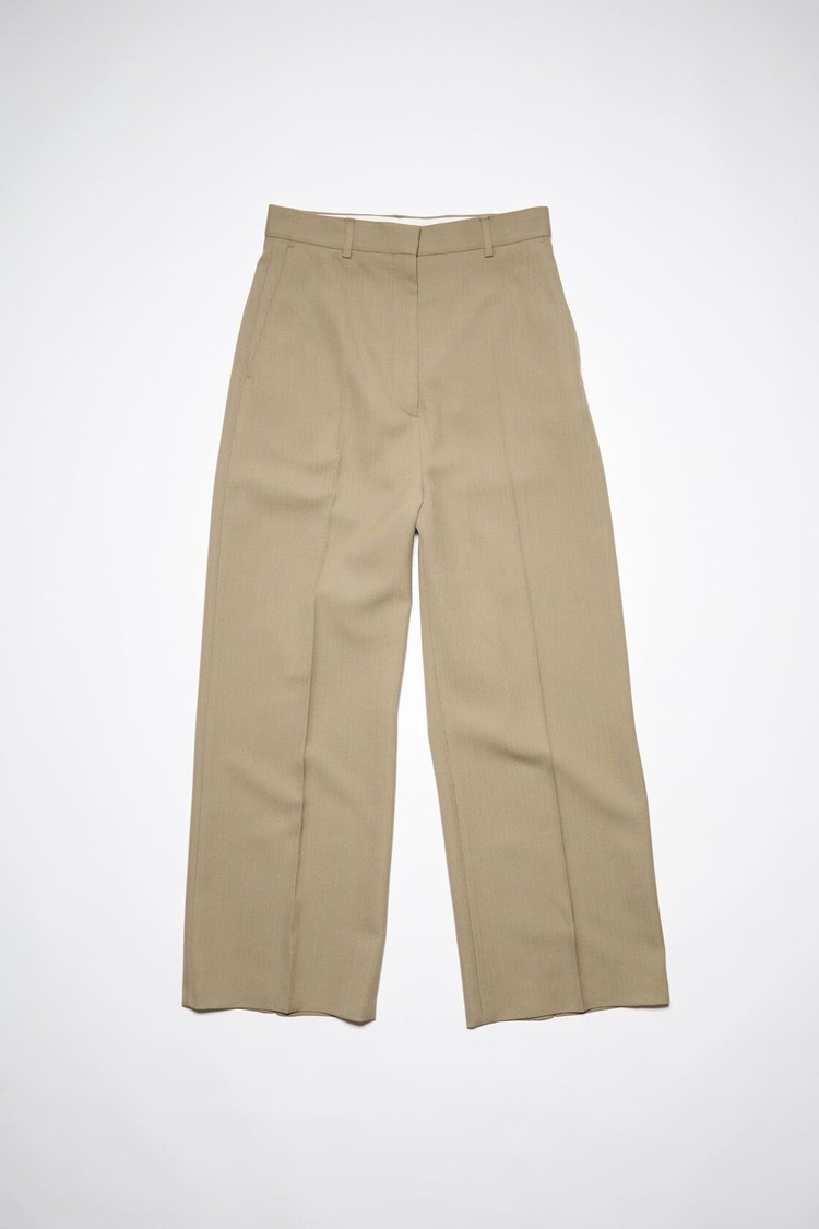 Green Acne Studios Tailored Women's Trousers | GLAB-50389