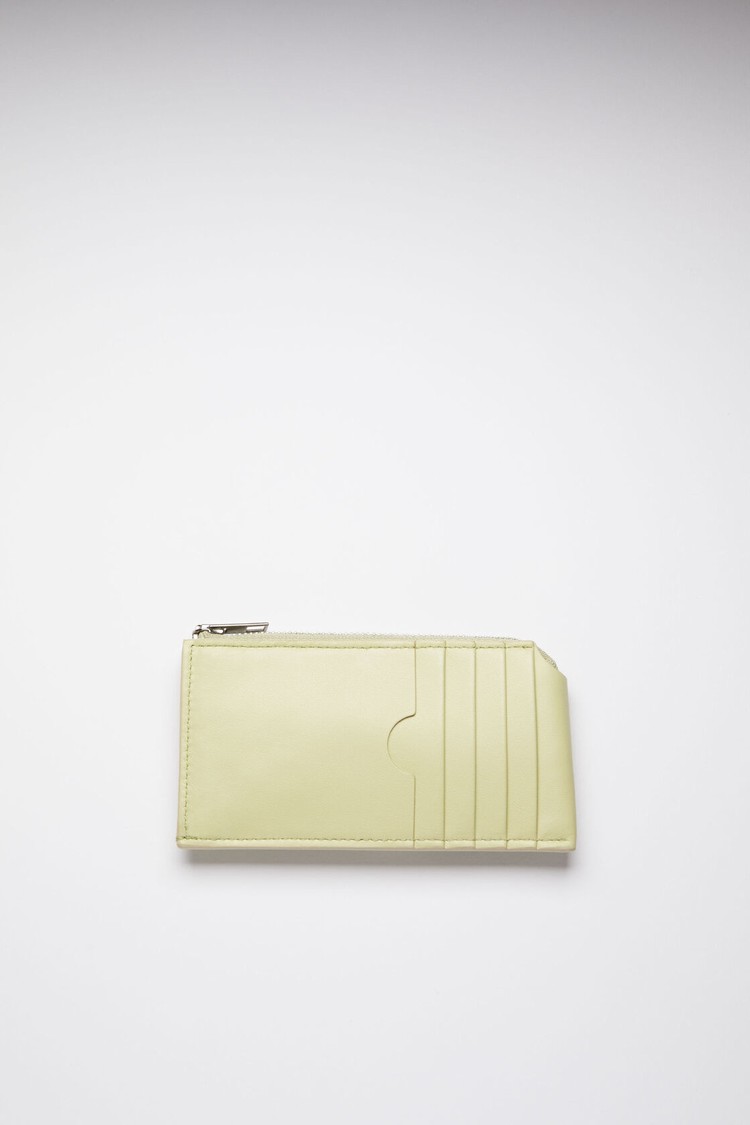 Green Acne Studios Zippered Card Wallet | DVZL-38971