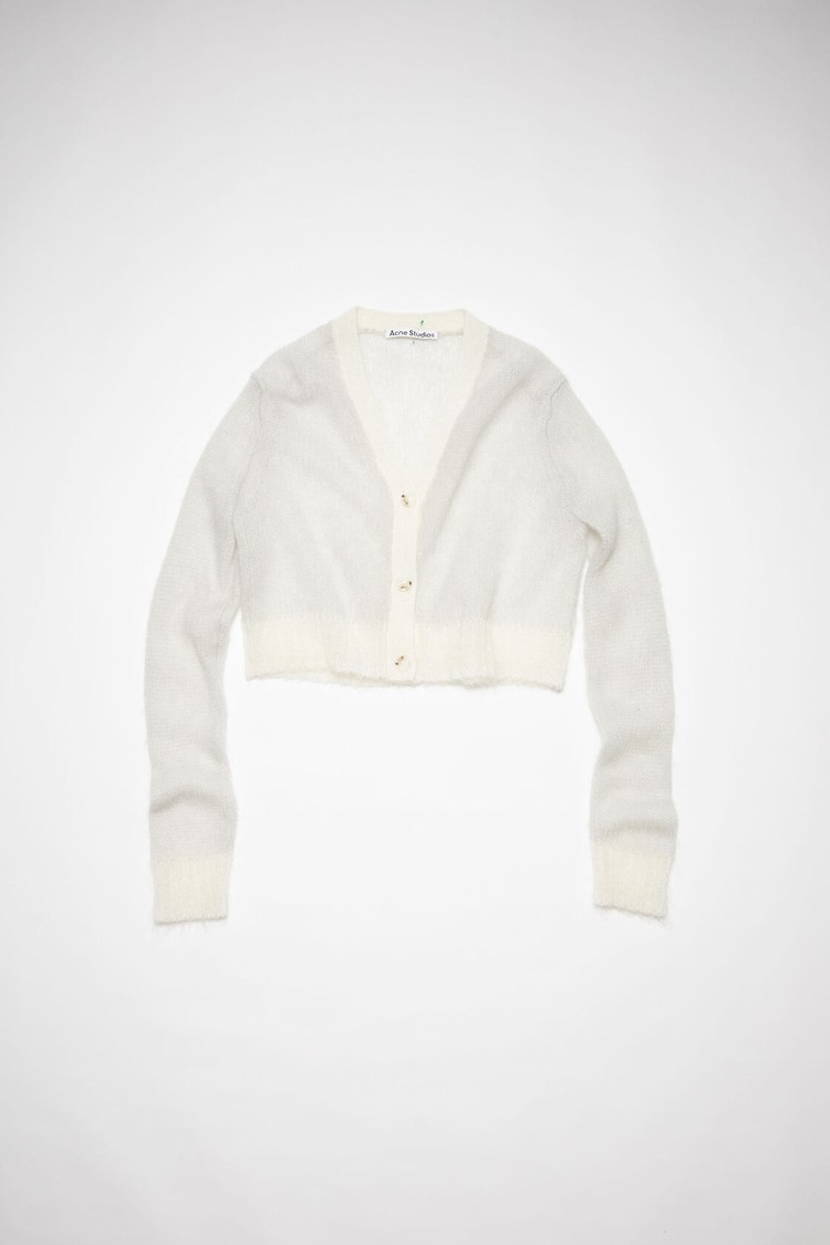 Grey Acne Studios Cropped Women's Cardigan | RWGO-17893