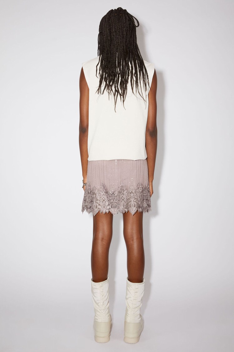 Grey Acne Studios Embroidered Women's Skirts | OJPD-74632